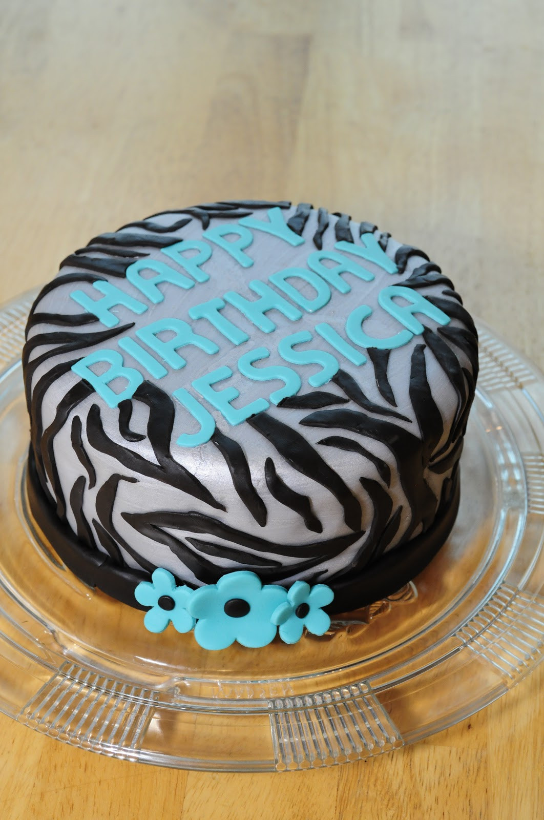 Zebra Birthday Cake
 Lindsay s Custom Cakes Silver Zebra Cake