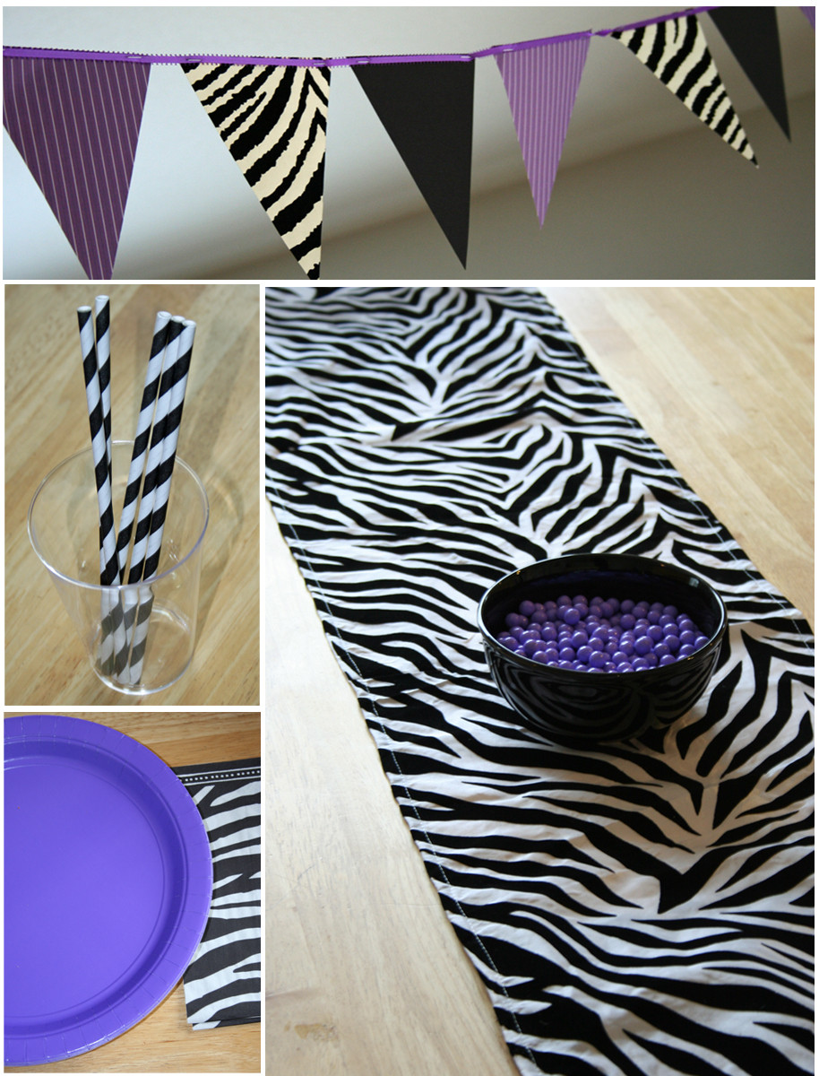Zebra Decorations For Birthday Party
 Zebra Party
