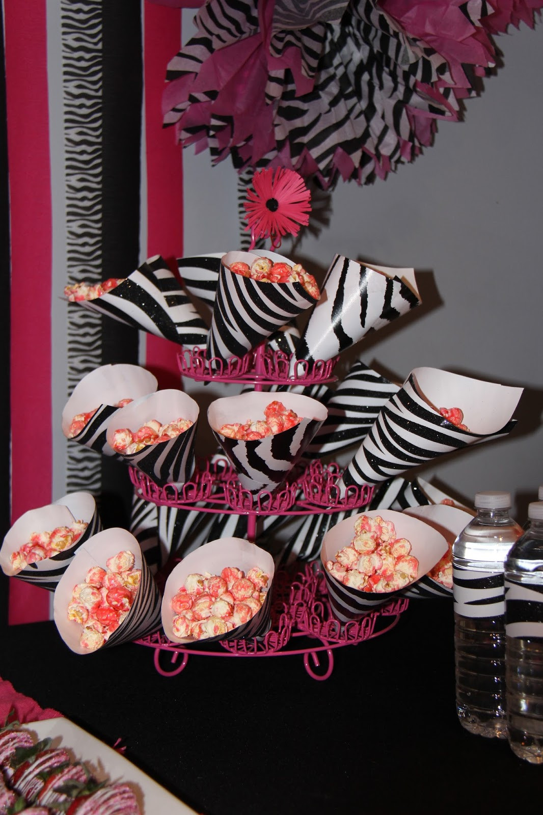 Zebra Decorations For Birthday Party
 THREElittleBIRDS Hot Pink and Zebra Print Party