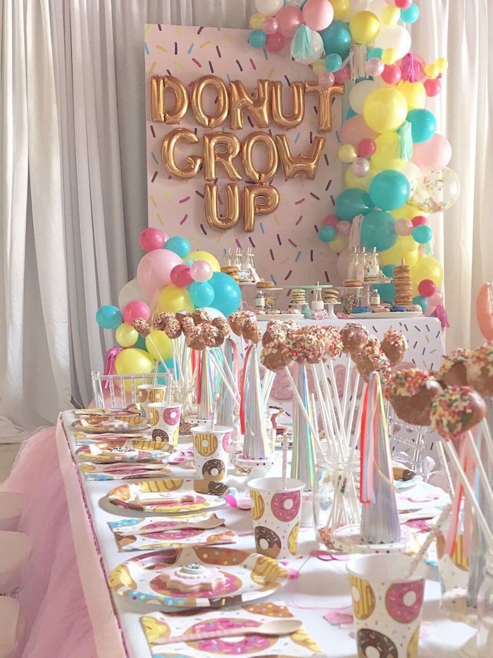 13 Year Old Birthday Party Ideas In The Winter
 "Donut" Grow Up 1st Birthday Party