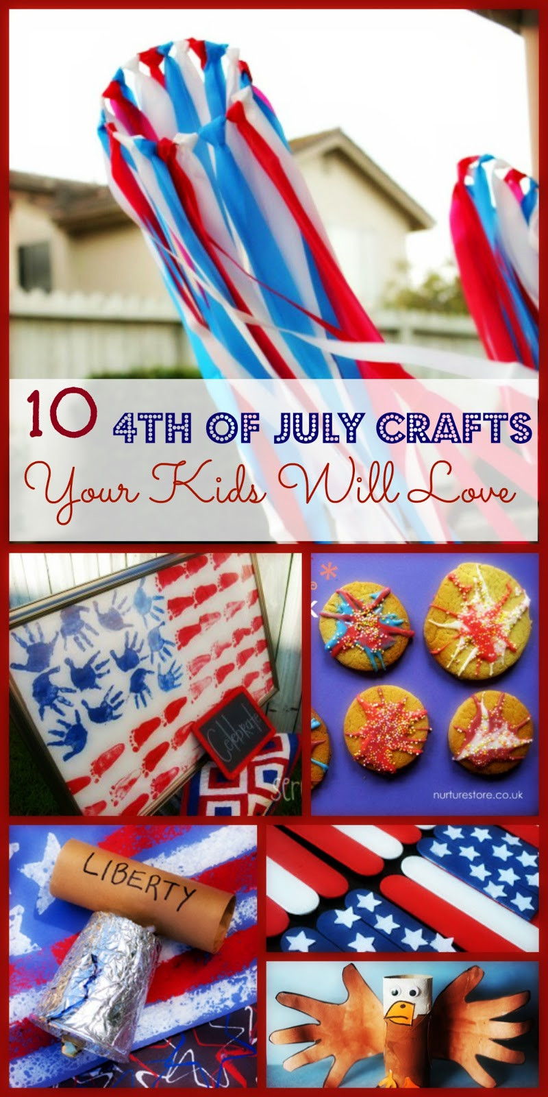 4th Of July Crafts For Kids
 10 Kid Friendly 4th of July DIY Crafts
