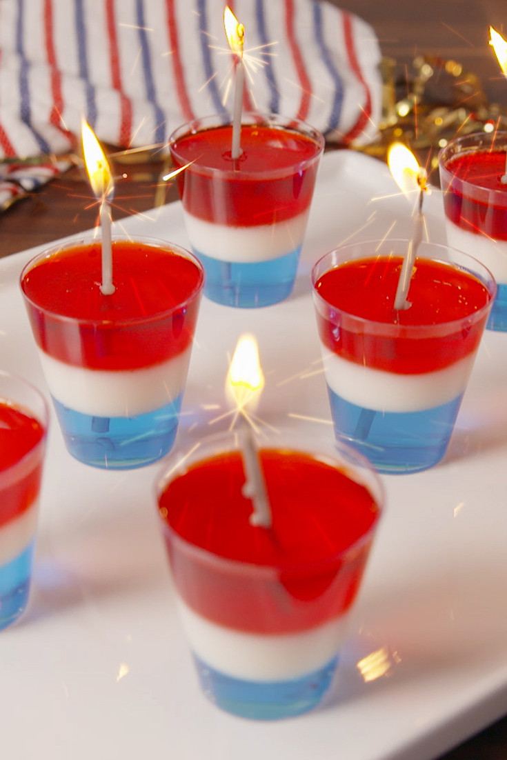 4th Of July Jello Shots Recipe
 13 Red White and Blue Jello Shots for 4th of July