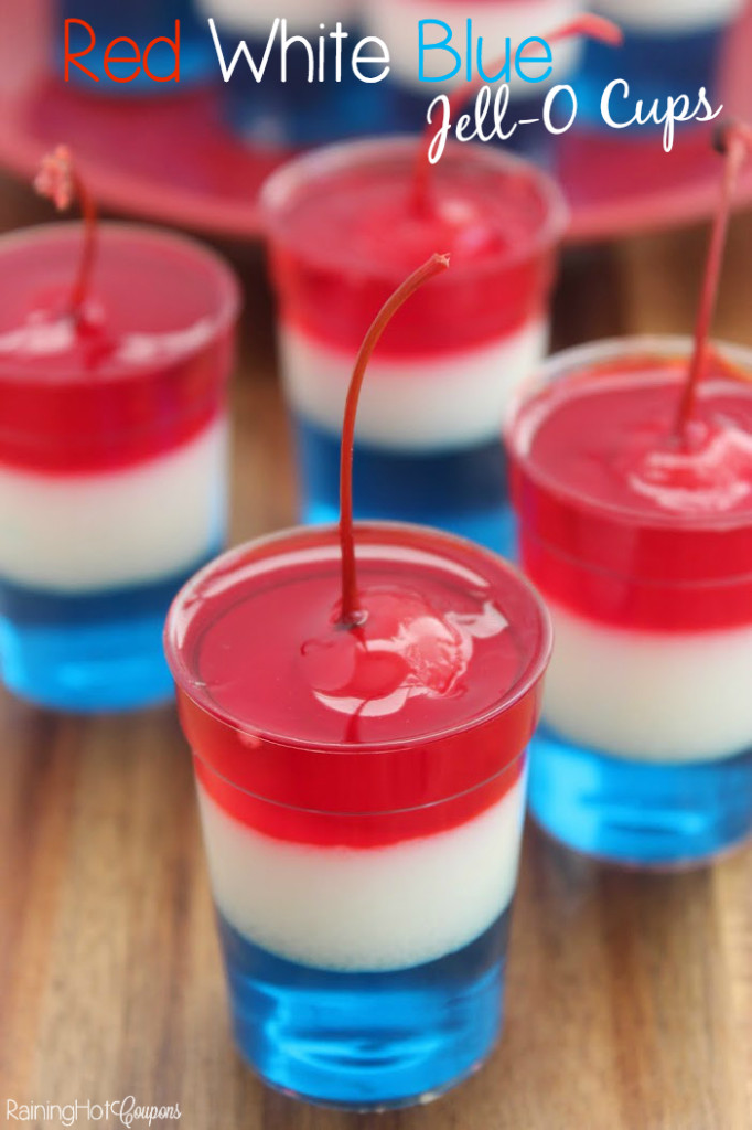 4th Of July Jello Shots Recipe
 Red White & Blue Jell O Cups 4th of July Recipe