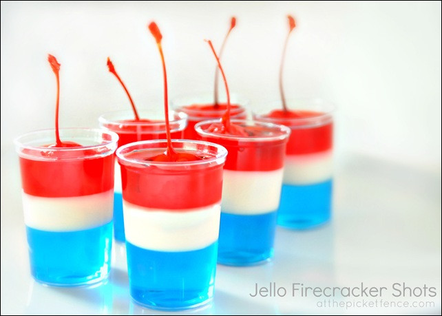 4th Of July Jello Shots Recipe
 Firecracker 4th of July Jello Shots At The Picket Fence