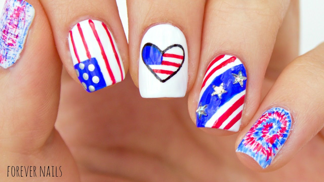 4th Of July Manicure Ideas
 Fourth July Nails