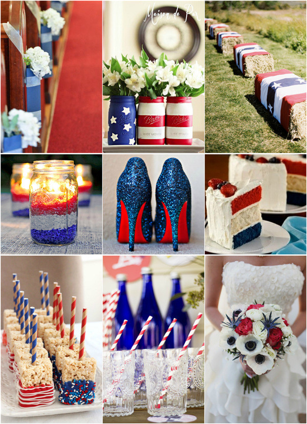 4th Of July Wedding Ideas
 Fourth July Inspired Wedding Ideas With Red White And