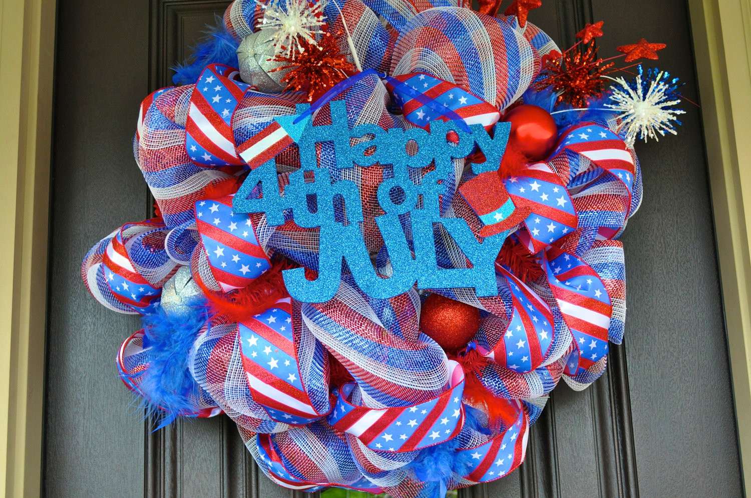 4th Of July Wreath Ideas
 Dejavu Crafts Fourth of July Wreath Ideas