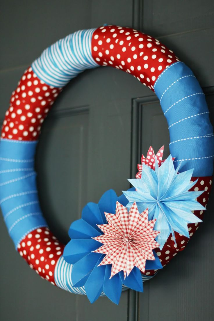 4th Of July Wreath Ideas
 20 Minute 4th of July Wreath