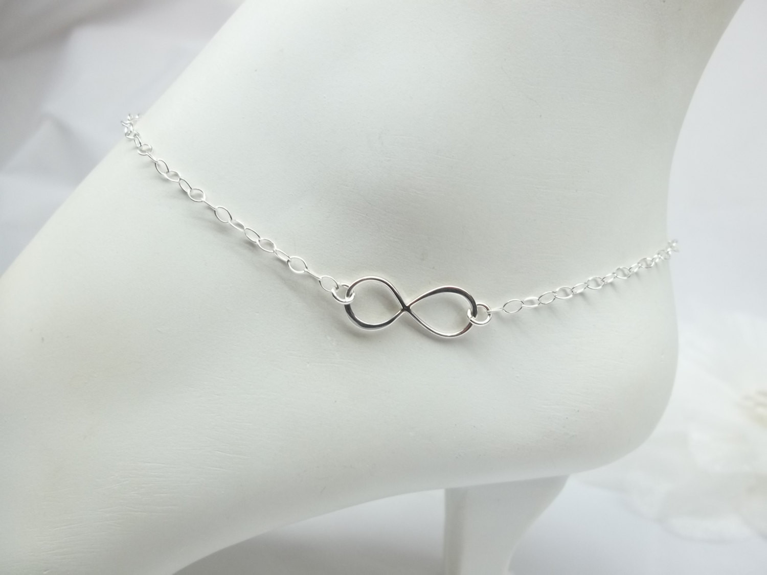 Anklet Infinity
 Sterling Chain Eternity Anklet Infinity Anklet Love Ankle