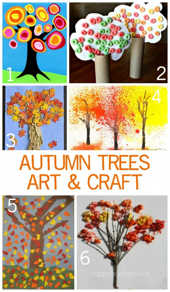 Autumn Arts And Crafts
 Children s Autumn Tree Art and Crafts Emma Owl