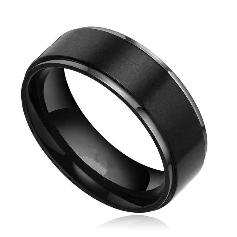 Black Wedding Rings For Men
 Black Titanium Wedding Bands for Men Wedding and Bridal