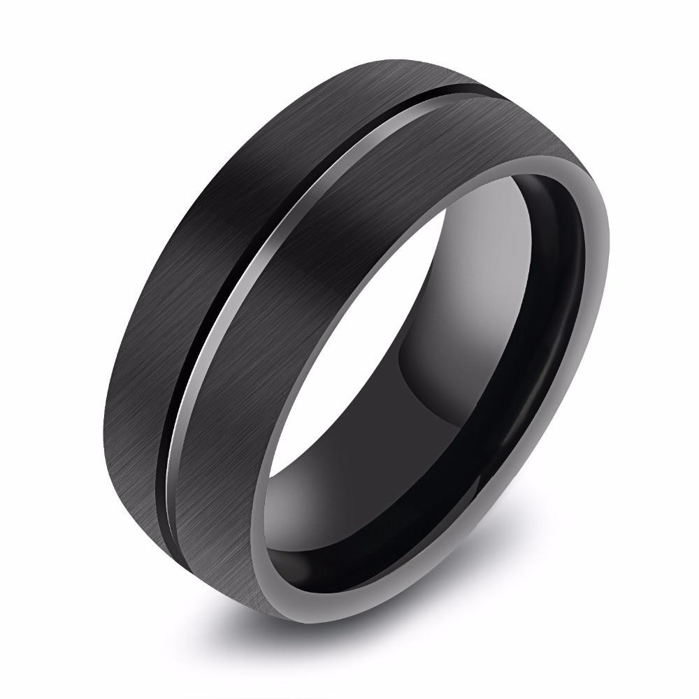 Black Wedding Rings For Men
 Vintage Rings Black Tungsten Ring For Men Tungsten Wedding