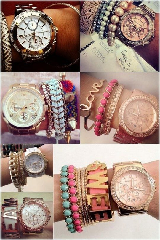 Bracelets To Wear With Watch
 How to wear watches and bracelets to her
