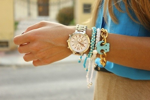 Bracelets To Wear With Watch
 veronica s room Fashion Tips Reloj Pulseras