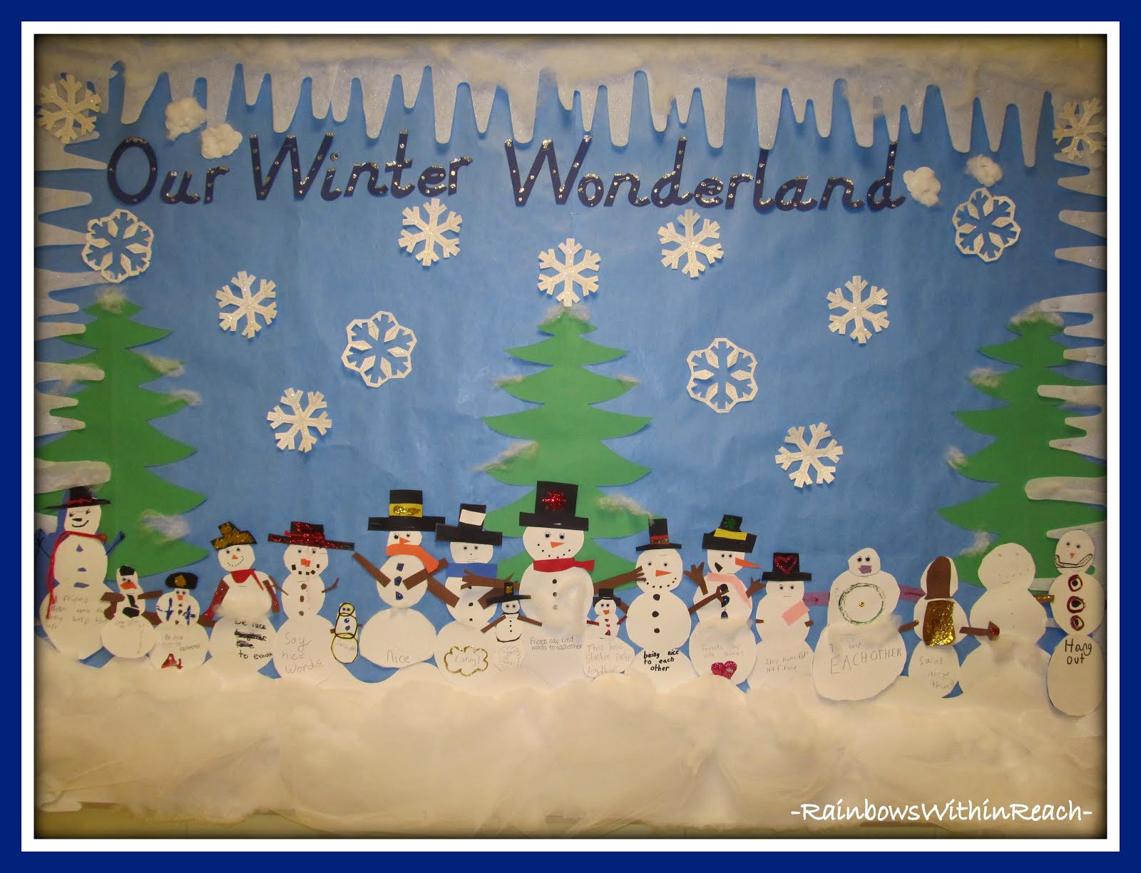 Bulletin Board Ideas For Winter
 Winter RoundUP Snowmen Snowflake Penguin Fun