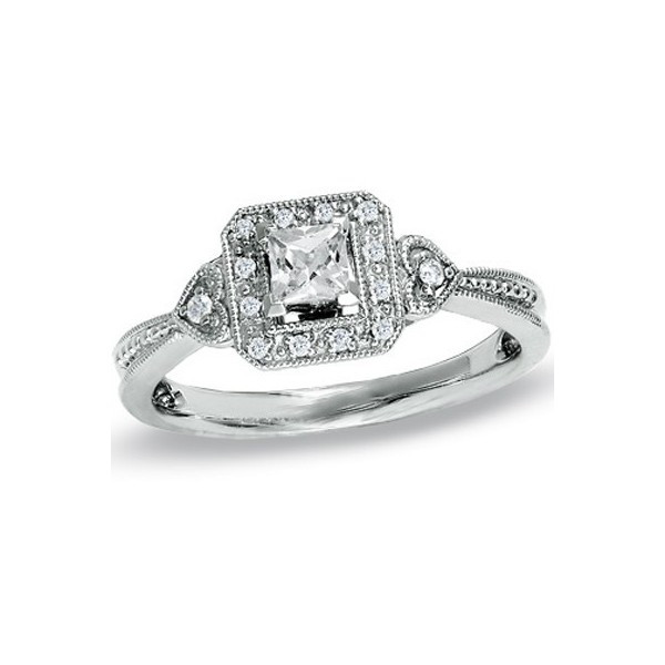 Cheap Princess Cut Engagement Rings
 Exquisite Vintage Cheap Engagement Ring 0 50 Carat