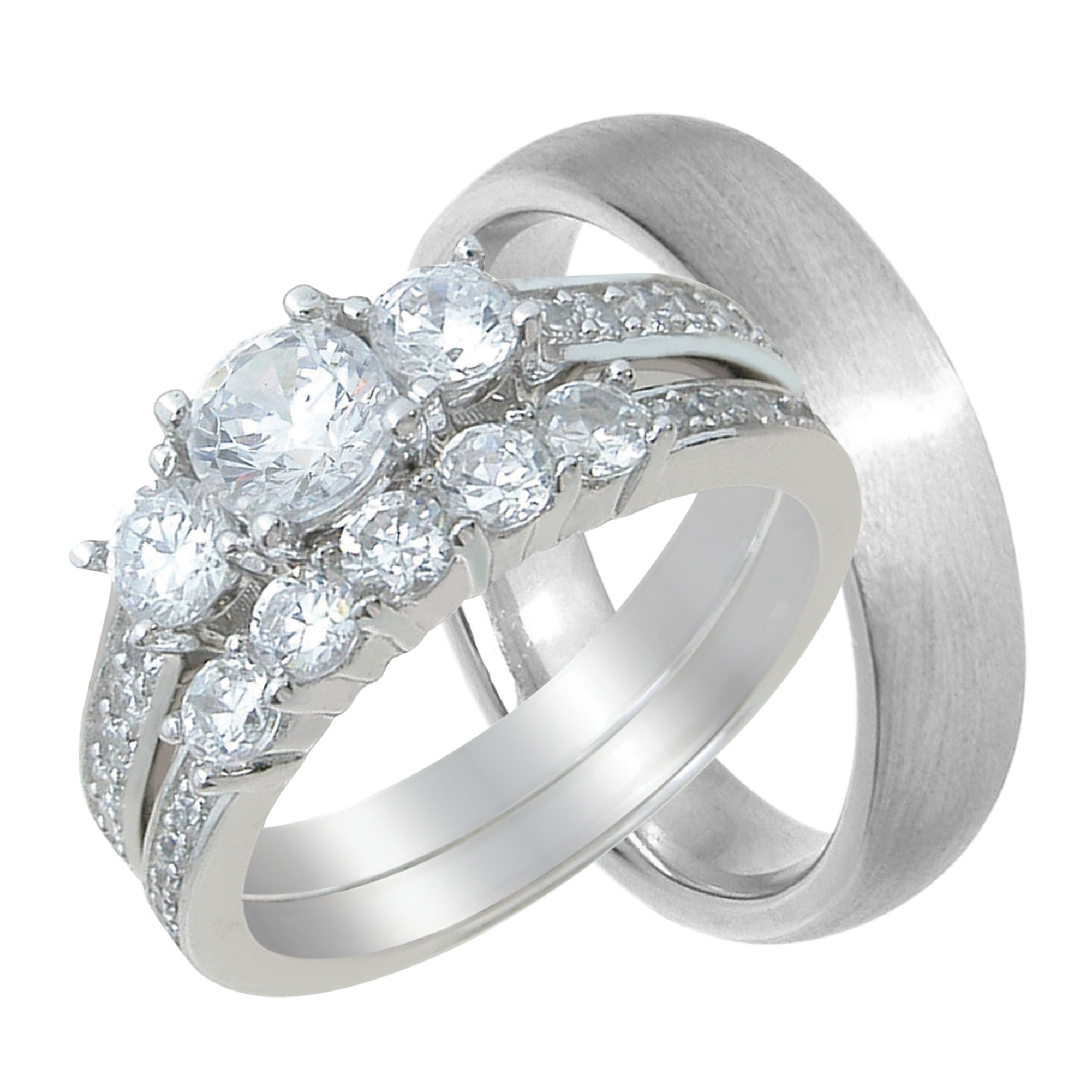 Cheap Wedding Band Sets His And Hers
 LaRaso & Co His and Hers Wedding Ring Set Cheap Wedding