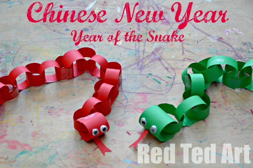 Chinese New Year Art And Craft
 Chinese New Year crafts for kids year of the Snake Red