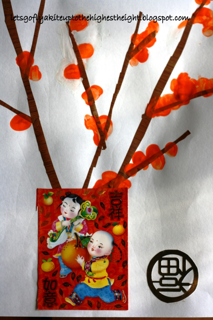 Chinese New Year Art And Craft
 let s go fly a kite Kumquat Thumbprints and "Hello Kitty