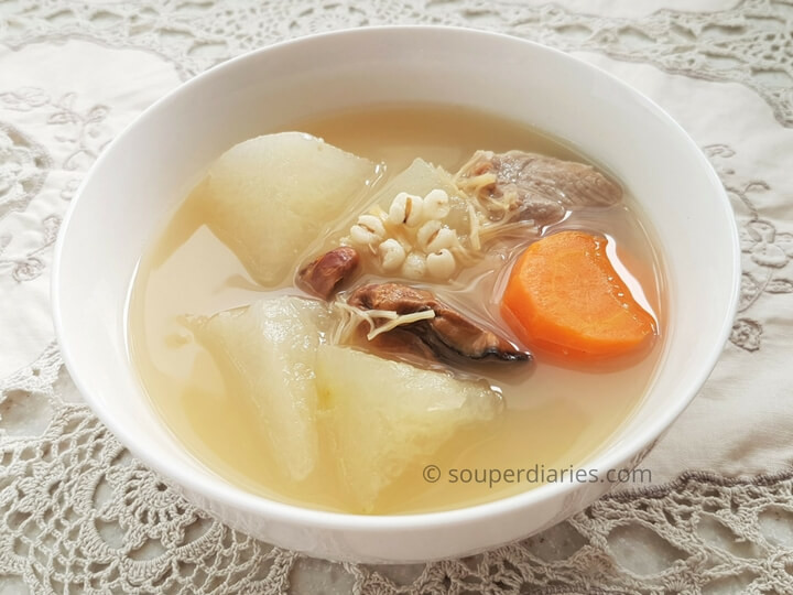 Chinese Winter Melon Soup Recipe
 Winter Melon with Barley Soup Souper Diaries