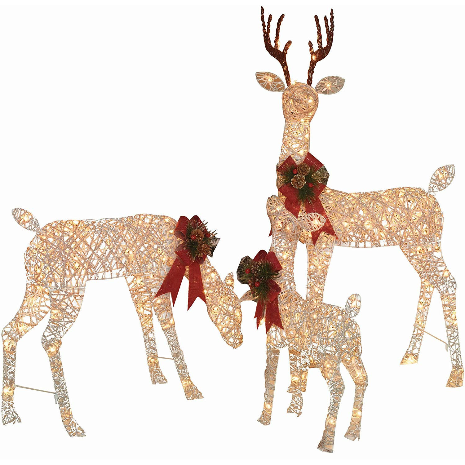 Christmas Deer Decor
 lighted outdoor deer for christmas decorations