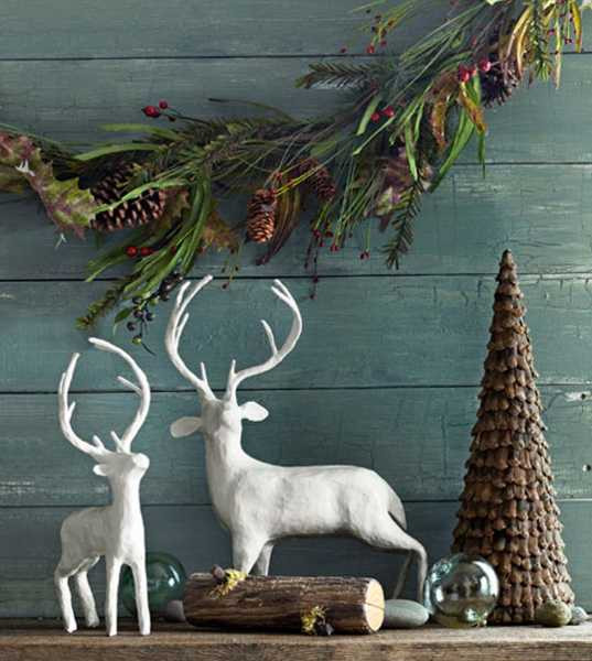 Christmas Deer Decor
 15 Winter Decorating Ideas Inviting Deer into Modern Home