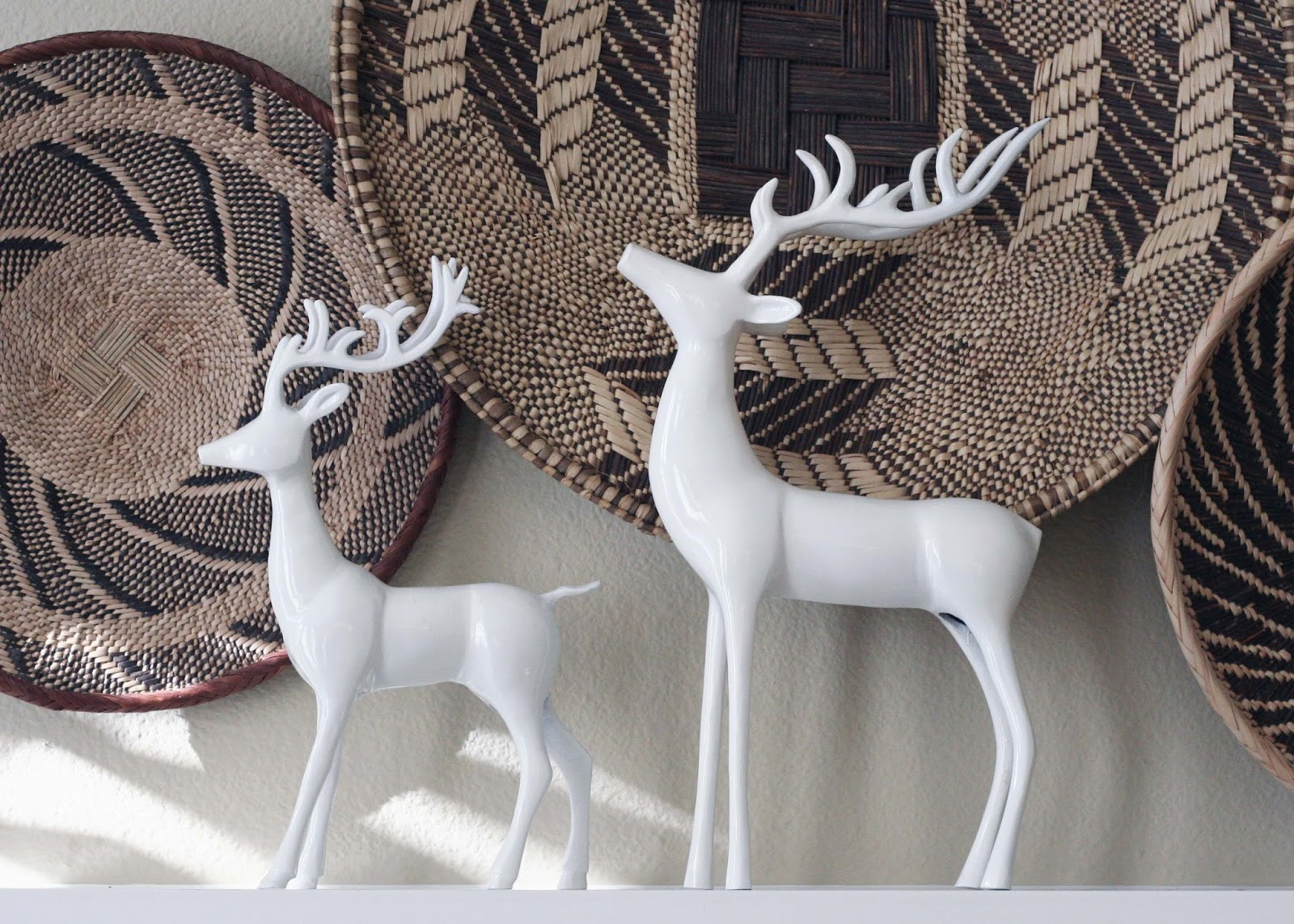 Christmas Deer Decor
 Our Lives Christmas Decorations and Mini Makeover