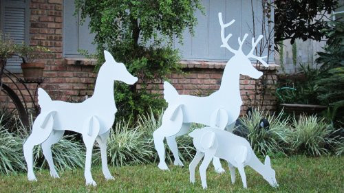 Christmas Deer Decor
 White Deer Christmas Decoration Amazon
