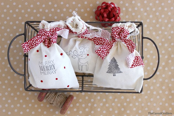 Christmas Gift Bags
 DIY Stamped Christmas Gift Bags Bloggers Best 12 Days of