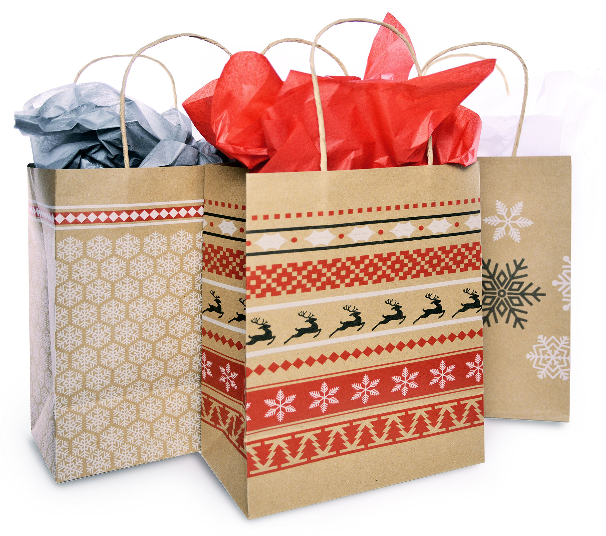 Christmas Gift Bags
 Amazon Christmas Gift Bag Set with Tissue Paper