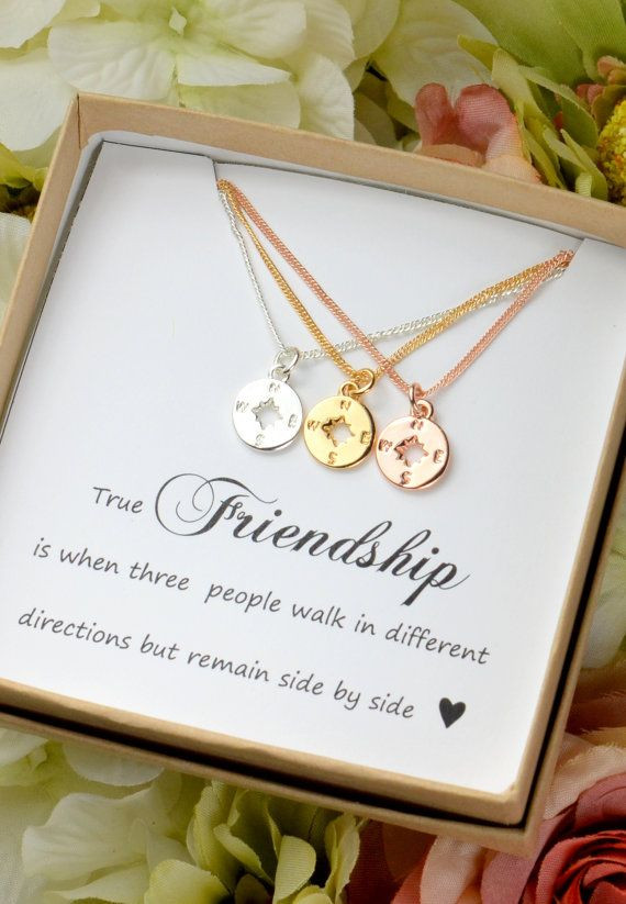 Christmas Gift Ideas For Best Friend
 Best Friend Gift Rose gold pass Necklace Best Friend