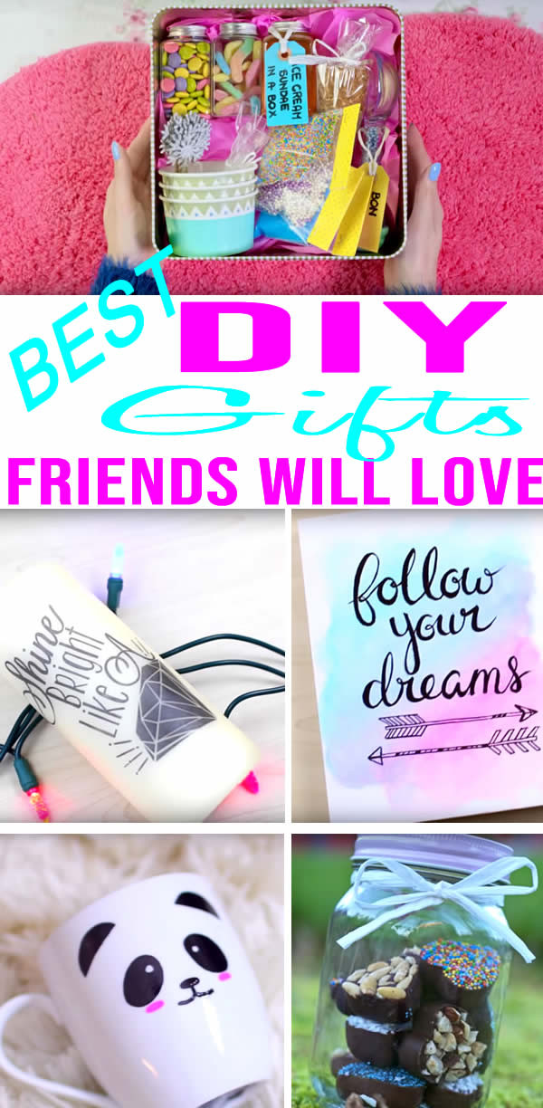 Christmas Gift Ideas For Best Friend
 BEST DIY Gifts For Friends EASY & CHEAP Gift Ideas To