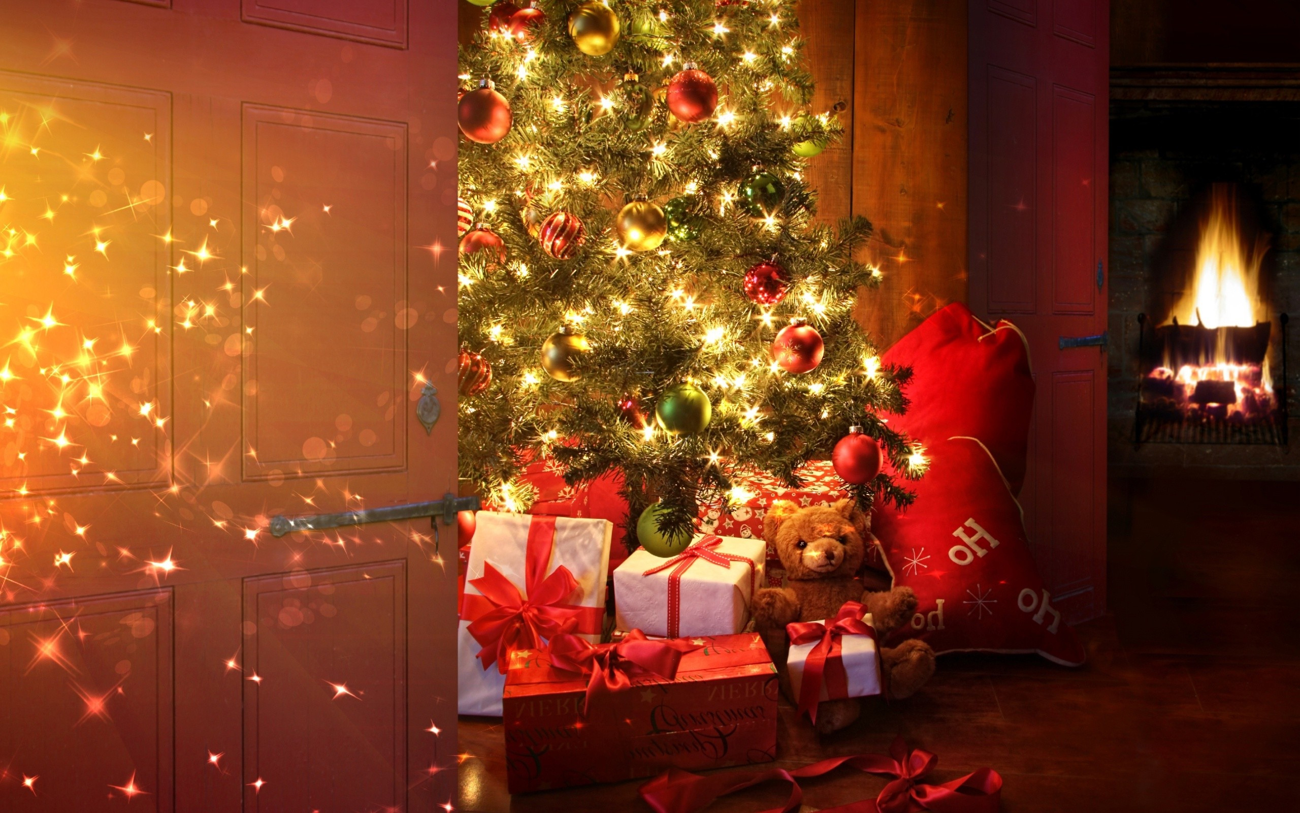 Christmas Tree With Gifts
 Pretty Christmas Backgrounds ·① WallpaperTag