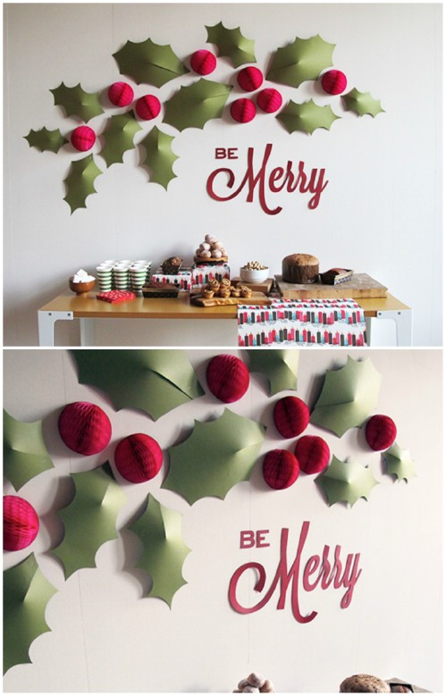 Christmas Wall Decor
 20 Magical DIY Christmas Home Decorations You ll Want