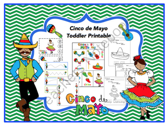 Cinco De Mayo Preschool Crafts
 Cinco de Mayo Toddler Printable Preschool Printables