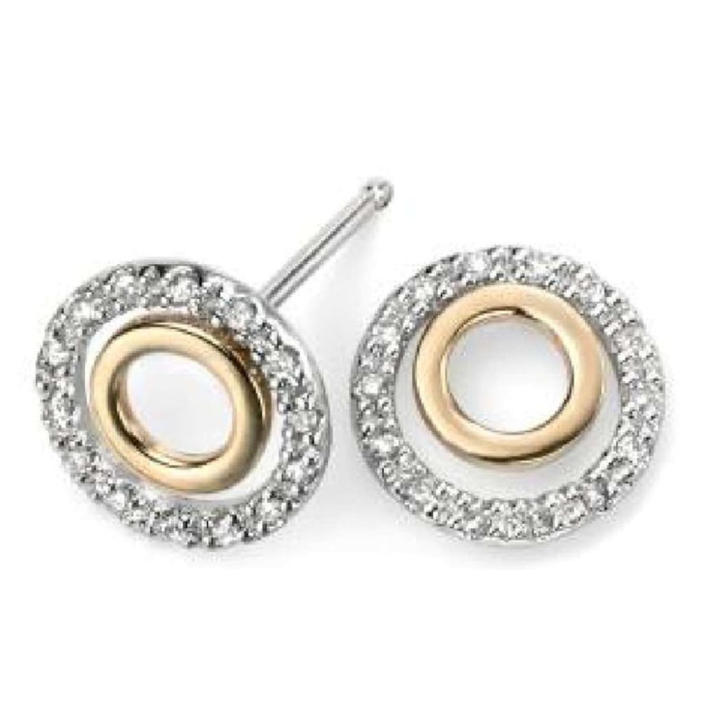 Circle Stud Earrings
 Yellow Diamond Earrings Uk Shire 5mm X 3mm And Diamond 18k