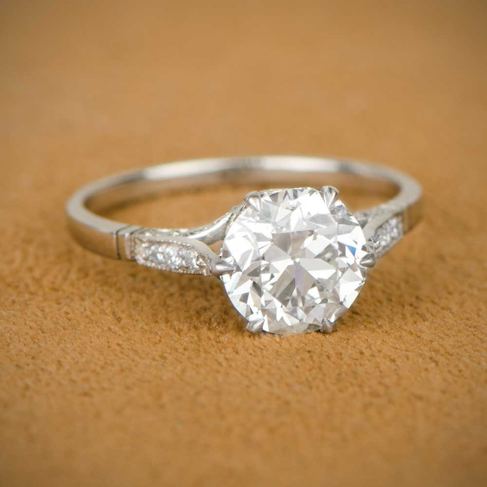 Diamond Band Engagement Ring
 2 15ct Estate Diamond Engagement Ring