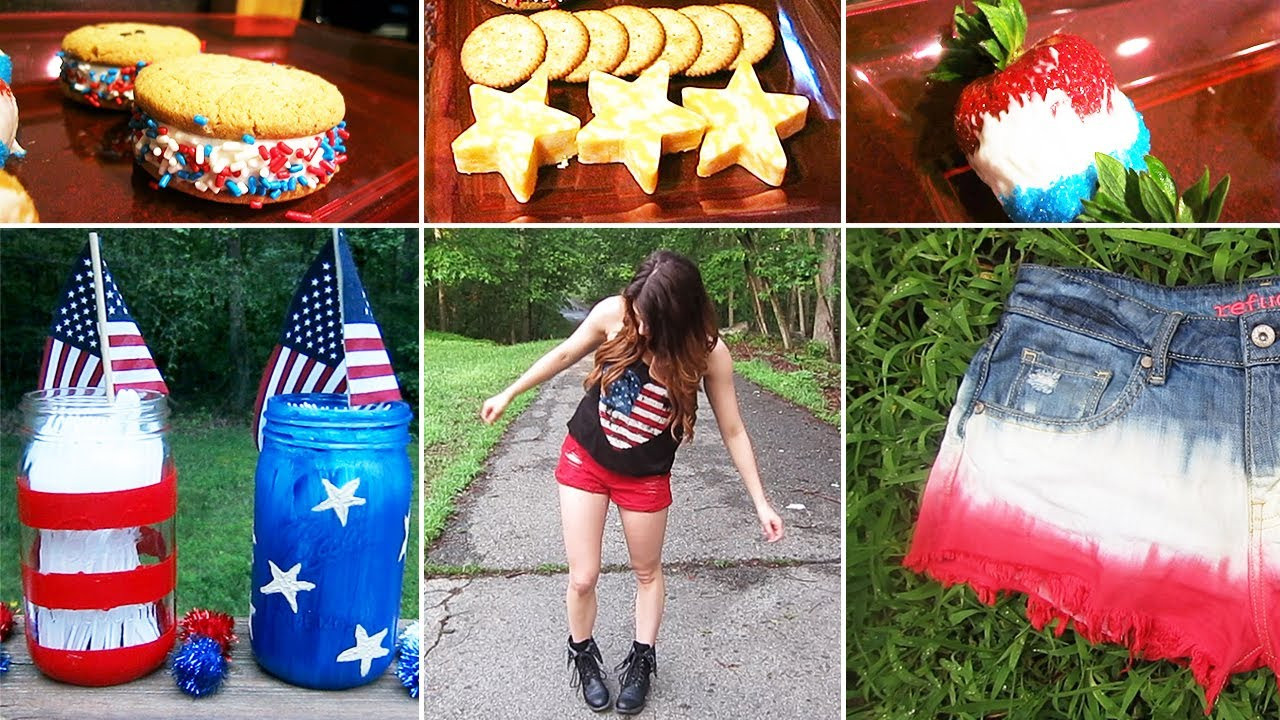 Diy 4th Of July Outfits
 DIY 4th July Ideas Desserts Outfits Dip Dyed Shorts