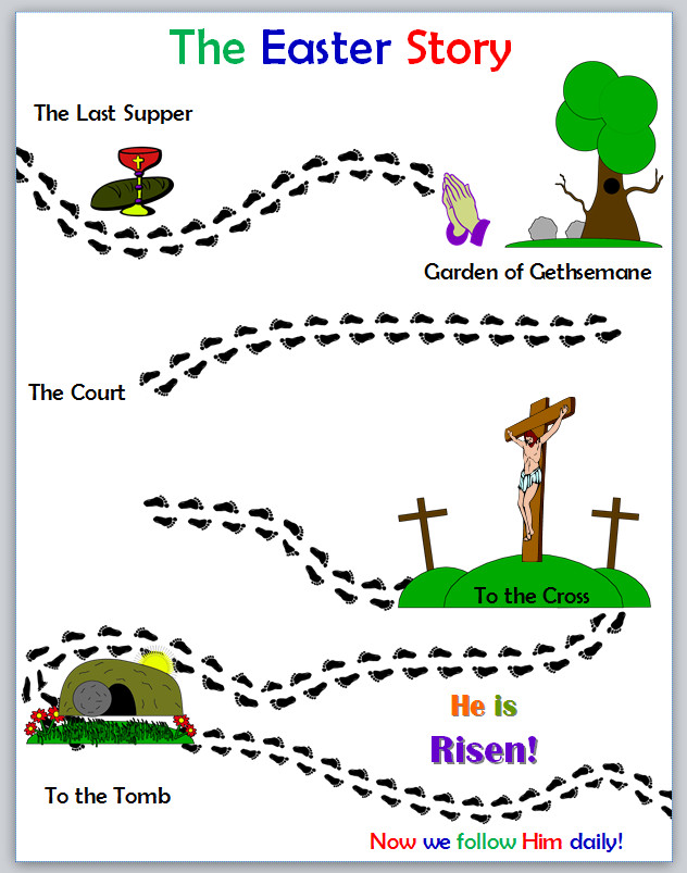 Easter Activities For Sunday School
 Activity Packet The Easter Story Following Jesus