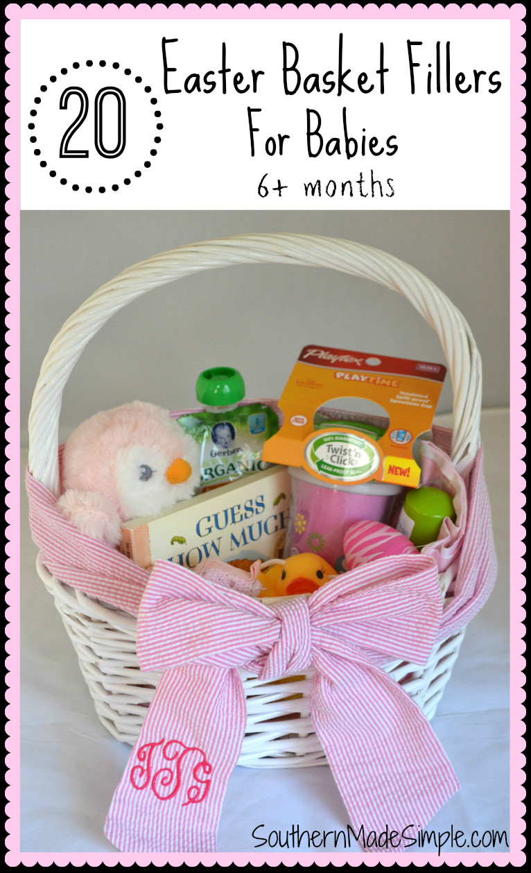 Easter Basket Ideas For Babies
 20 Easter Basket Fillers for Babies Southern Made Simple