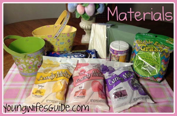 Easter Basket Ideas For Wife
 Chocolate Marshmallow Egg Easter Baskets A Tutorial