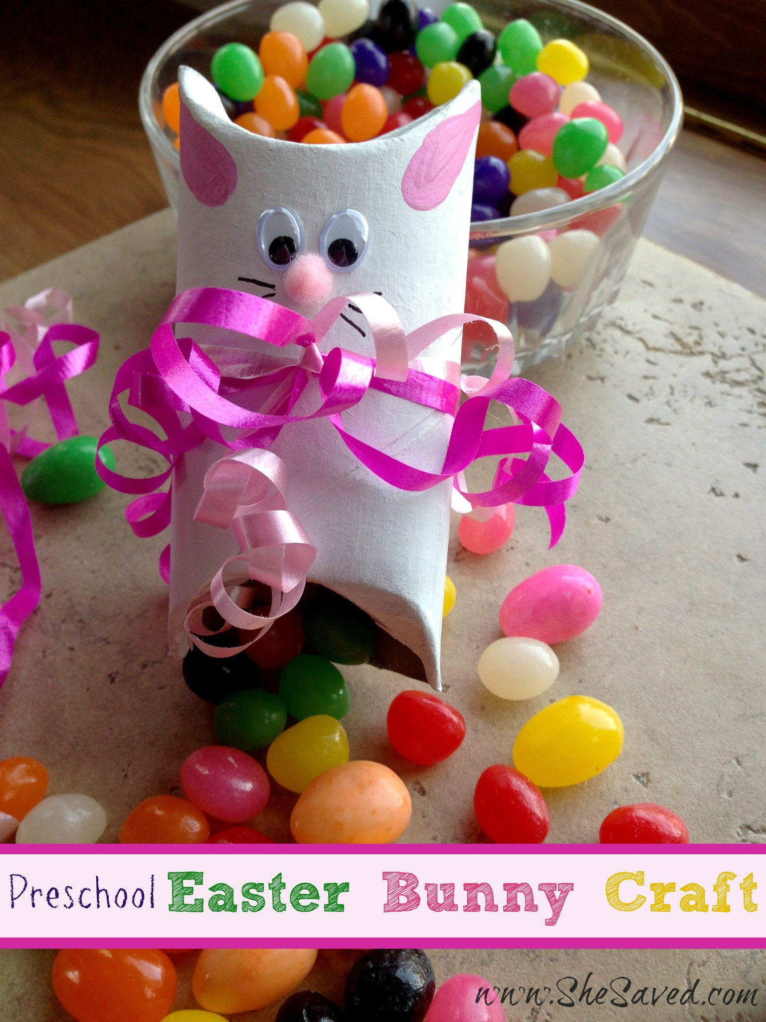 Easter Craft Preschool
 Preschool Easter Bunny Crafts SheSaved