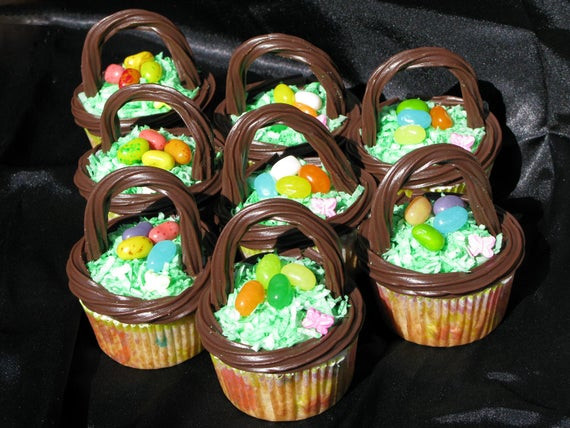 Easter Delivery Gifts
 Items similar to Easter Basket Cupcakes Local pick up