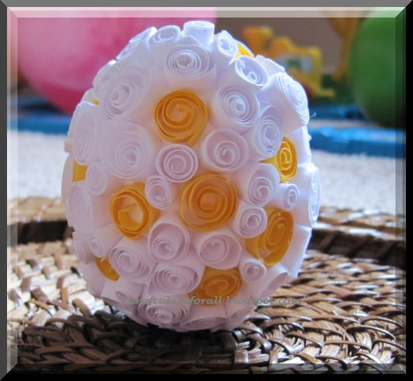 Easter Egg Craft Ideas
 Craft Ideas for all Paper Quilled Easter Egg
