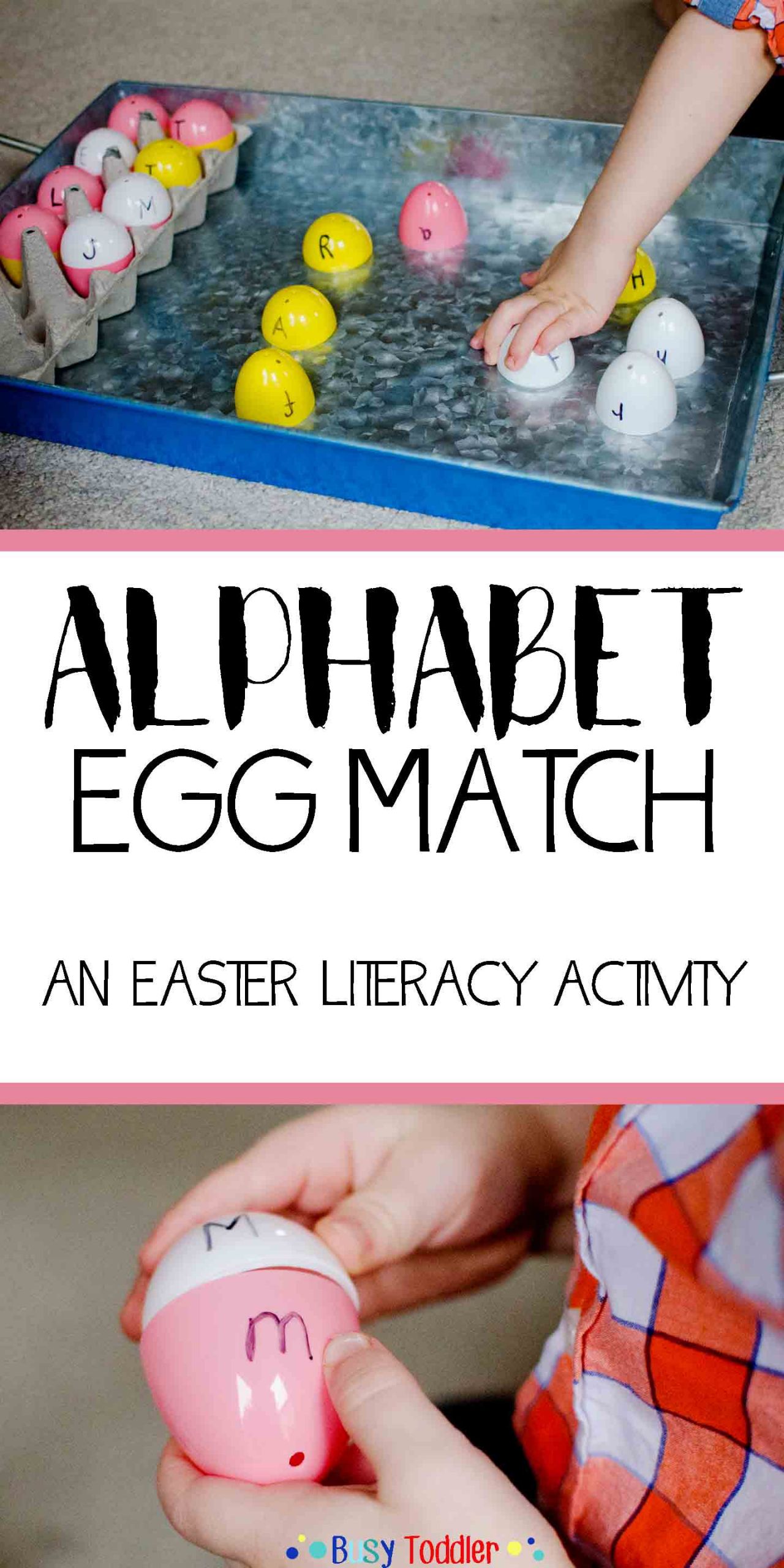 Easter Game Ideas
 ABC Easter Egg Match Busy Toddler
