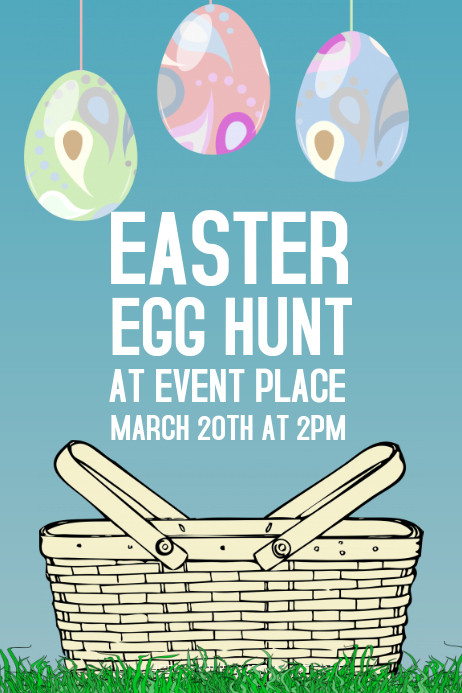 Easter Poster Ideas
 easter egg hunt poster template
