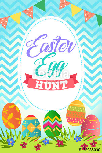 Easter Poster Ideas
 "Easter Egg Hunt Poster" Stock image and royalty free