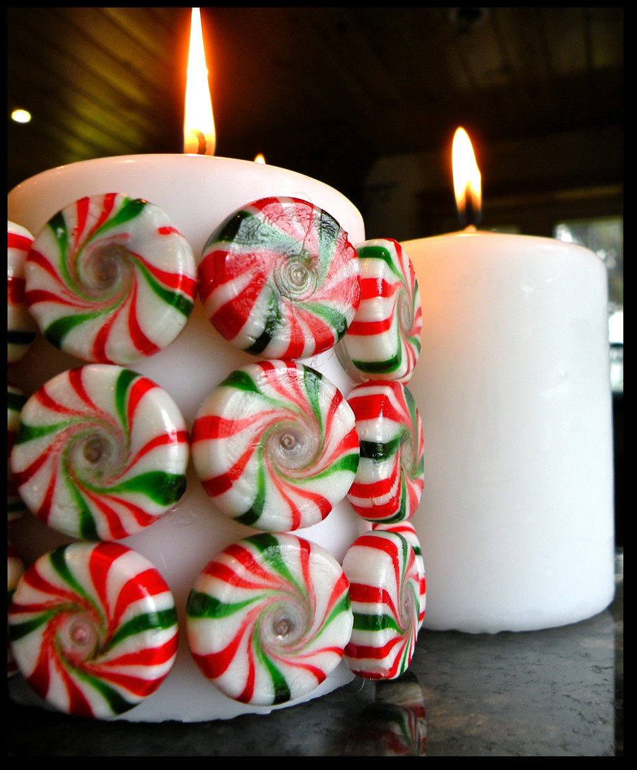 Easy Christmas Craft
 Killer Crafts DIY Holiday Peppermint Candy Candle