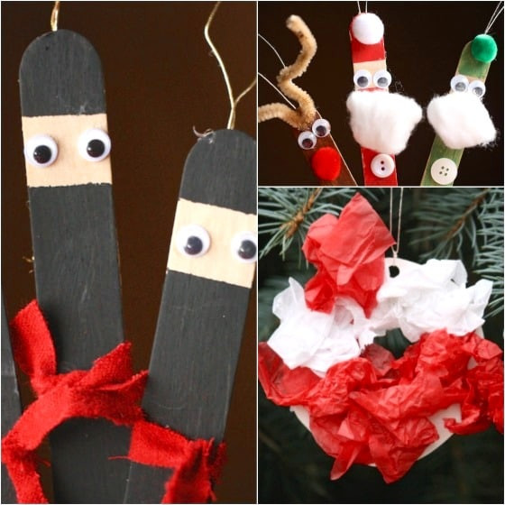 Easy Christmas Craft
 30 Easy Kids Christmas Ornaments to Make at Home