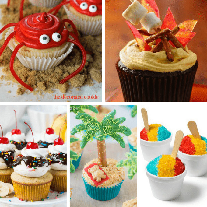 Easy Cupcake Decorating Ideas For Summer
 Summer cupcakes A roundup of ideas for decorating cupcakes